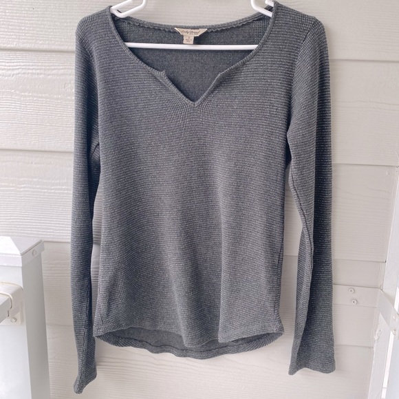 Lucky Brand Tops - LUCKY BRAND Grey Long Sleeve Tee
